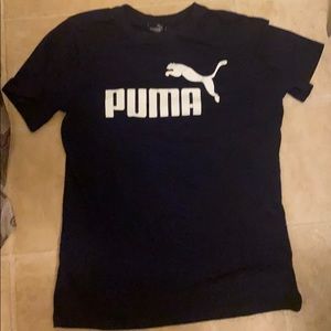 this is a plane blue puma t shirt